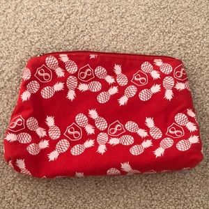 Fighting Eel pineapple logo large zipper pouch